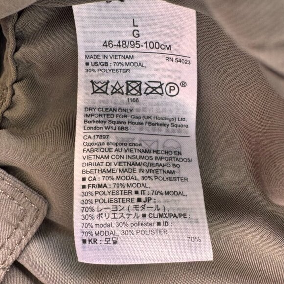 Banana Republic Tie Front Short Flowy Trench Overshirt - Picture 6 of 9